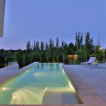The modern five bedroom house in Madrid