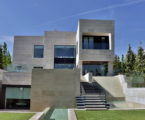 The modern five bedroom house in Madrid