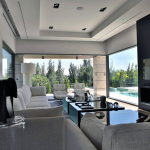 The modern five bedroom house in Madrid