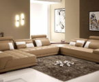 The interior of a living room in brown colors: features, photos of interior examples