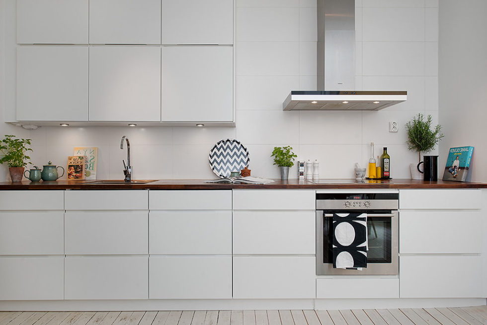 The modern design of the old apartment in Sweden 10