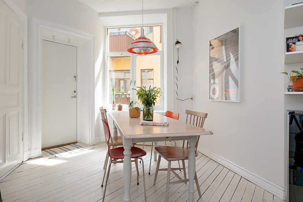 The modern design of the old apartment in Sweden 11