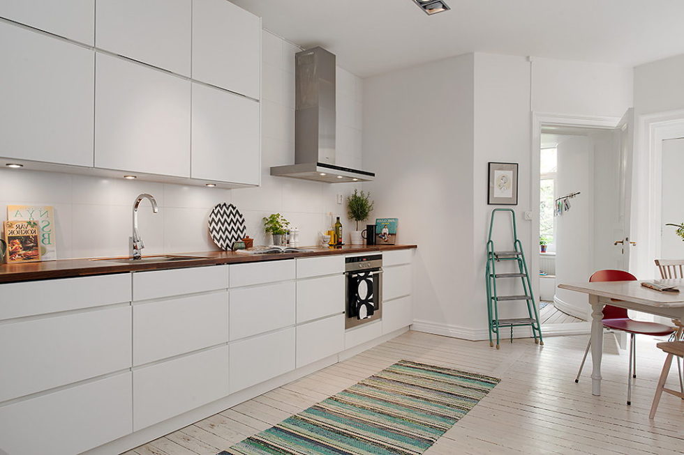 The modern design of the old apartment in Sweden 9