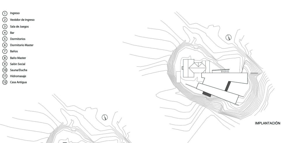 Rumilahua House Villa Among Volcanos In Ecuador, From Emilio Lopez Herrera и Luis Lopez - Site Plan