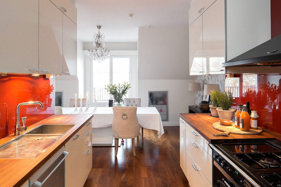 The apartment in Sweden as an example of the Scandinavian style 16