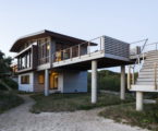 The country house on the sand dunes of Cape Cod, United States