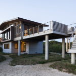 The country house on the sand dunes of Cape Cod, United States