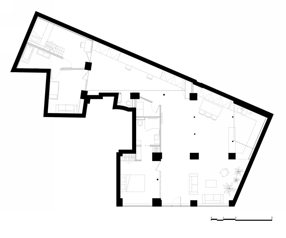 Unusual Loft In Paris From Maxime Jansens Studio - Plan