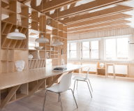 The studio for an architect in the garage from the Ruetemple
