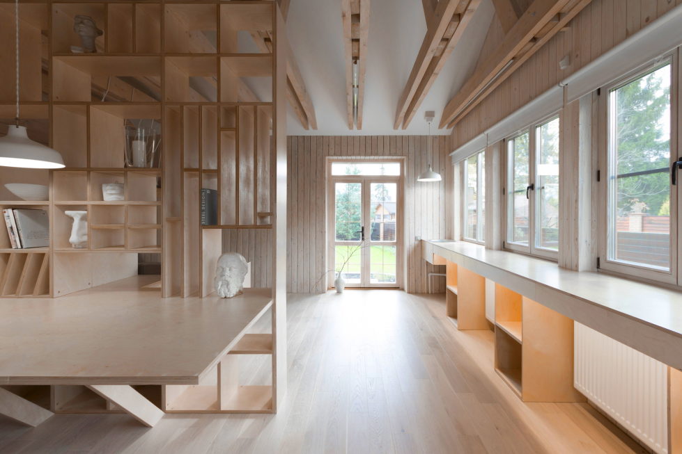 The studio for an architect in the garage from the Ruetemple 12