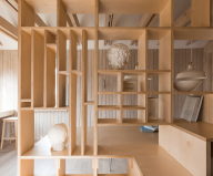 The studio for an architect in the garage from the Ruetemple