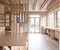The studio for an architect in the garage from the Ruetemple