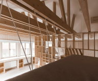The studio for an architect in the garage from the Ruetemple