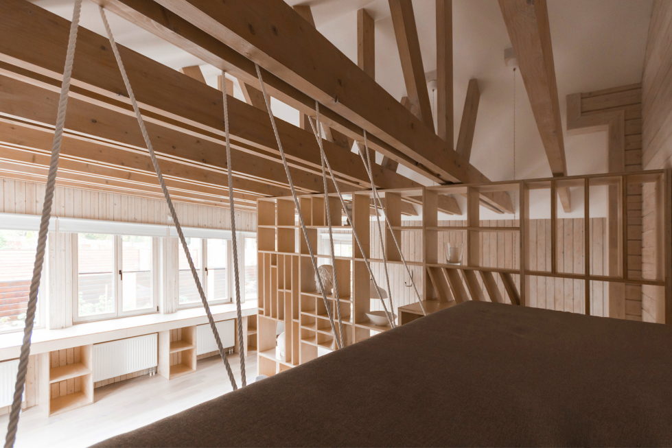 The studio for an architect in the garage from the Ruetemple 18