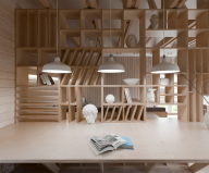 The studio for an architect in the garage from the Ruetemple
