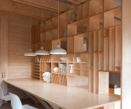 The studio for an architect in the garage from the Ruetemple
