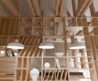 The studio for an architect in the garage from the Ruetemple