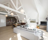 Luxury apartment Casa F in a building of former museum in Rotterdam by PEÑA Architecture bureau