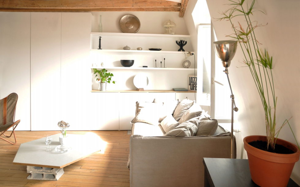 Modern Apartment Instead Of Attic Premises In Paris From Atelier DCCP Architectes 6