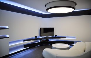 The living room in the High tech style