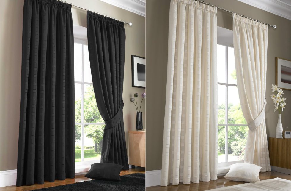 Curtains for a living room in the french style