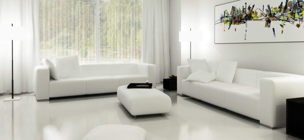 Living Room White Curtains Ideas