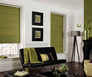 Living room curtains Roman style 2