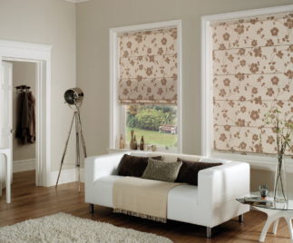 Living room curtains Roman style 3