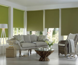 Roller curtains living room ideas 4