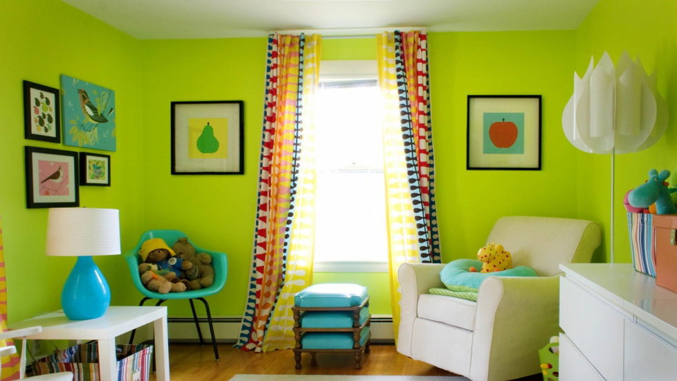 yellow and green nursery ideas
