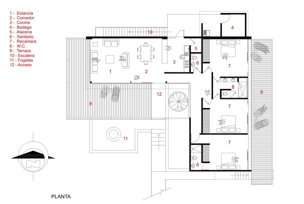 The modern private house La Tomatina house in Aguascalientes, Mexico 26