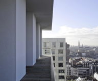 Stone and Wood in The Interior of The Penthouse In Belgium 16
