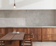 Stone and Wood in The Interior of The Penthouse In Belgium 2
