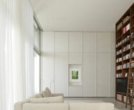 Stone and Wood in The Interior of The Penthouse In Belgium 9