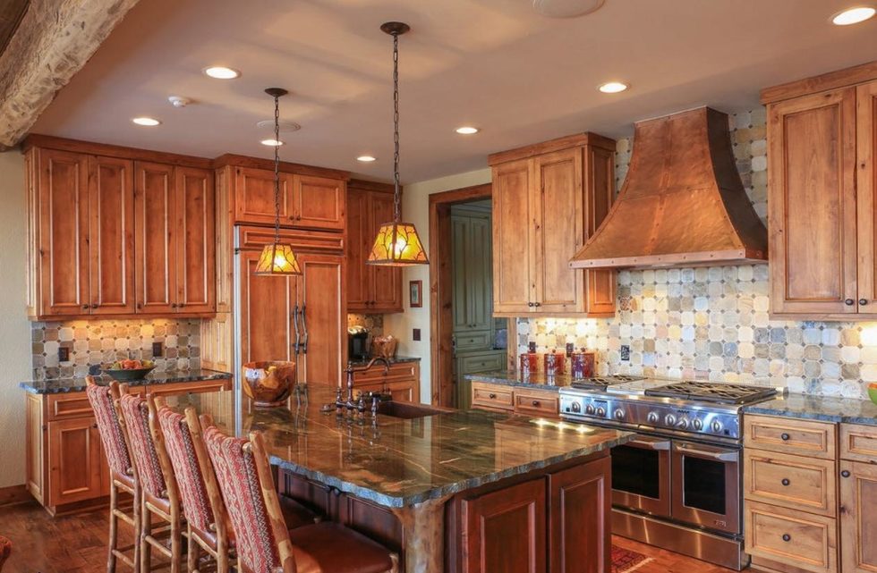 columns in the kitchen